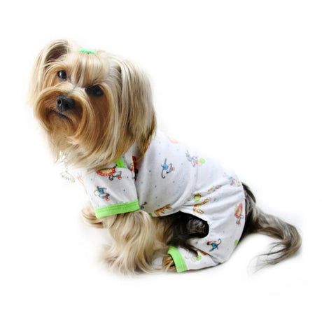 Knit Cotton Pajamas with Party Animals | Pajamas | pethousekh
