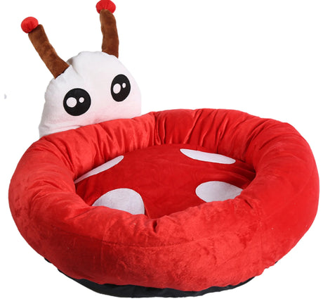 Ladybug Little Pet Nest Soft Cushion for Comfortable Rest | Dog Beds | pethousekh