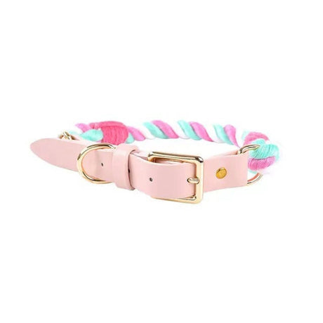 Luxe Royal Leather Rope Leash and Collar Set - Size: | Pack Of: 1 | Dog Collars | pethousekh