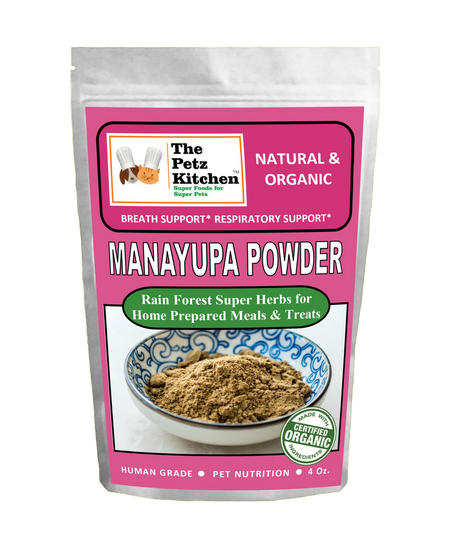 Manayupa Powder - Breath Support & Respiratory Support* The Petz Kitchen For Dogs & Cats* | Animal Vitamins & Supplements | pethousekh