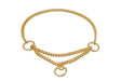 Martingale Show Chain Collar (18in x 1.4 mm) | Dog Collars | pethousekh
