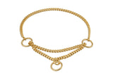 Martingale Show Chain Collar (24in x 1.4 mm) | Dog Collars | pethousekh