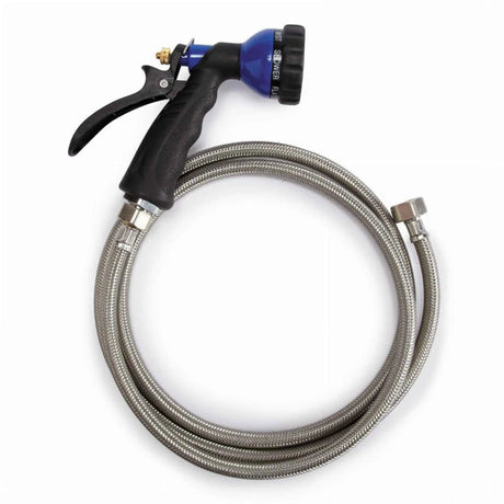 ME 6in1 Spray Hose 60In Blk | Tubs | pethousekh