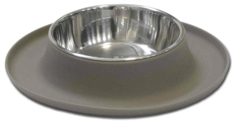 Messy Mutts Single Silicone Feeder Grey XL | Bowls | pethousekh