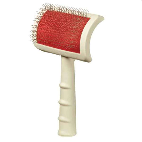MG Universal Slicker Brush Large White Gentle Grooming | Tools | pethousekh