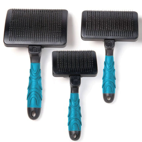 MGT Self - Cleaning Slicker Brush Large Blue Pet Tool | Tools | pethousekh