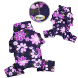 Midnight Garden Fleece Turtleneck Pajamas | Dog Clothes | pethousekh