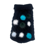 Mink Pom Knit Dog Sweater | Dog Clothes | pethousekh