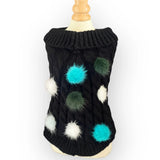 Mink Pom Knit Dog Sweater | Dog Clothes | pethousekh