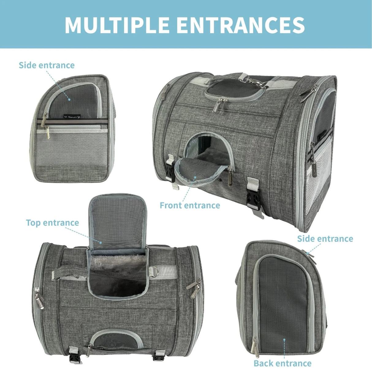 Mr. Peanut's Monterey Convertible Backpack Pet Carrier For Travel | Pet Carriers | pethousekh