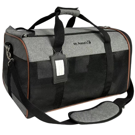 Mr. Peanut's Rhodium Series Mini Pet Carrier, 18x12x9 Inches | Pet Carriers | pethousekh
