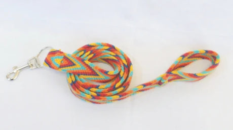 Multicolor Handmade Wayuu Pet Leash | Dog Leashes | pethousekh
