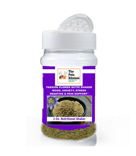 Passion Flower - Mood Anxiety Stress Sedative & Pain Support* - The Petz Kitchen | Animal Vitamins & Supplements | pethousekh