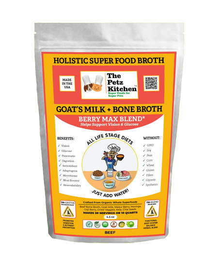 Petz Kitchen Goats Milk Bone Broth for Pets Antioxidant Support | Animal Vitamins & Supplements | pethousekh
