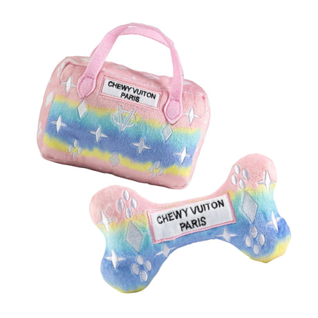 Pink Ombre Chewy Vuiton Bundle Dog Toy | Dog Toys | pethousekh