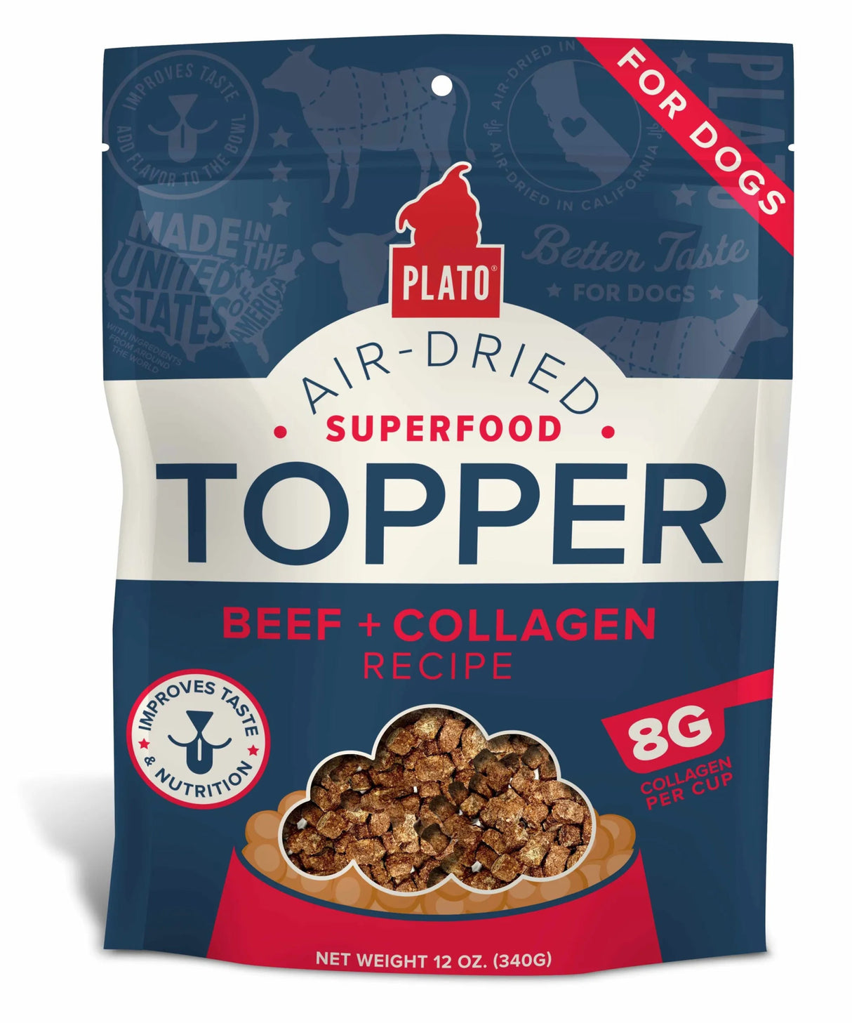Plato Food Topper Beef & Collagen Recipe | Food Toppers | pethousekh