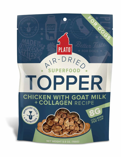 Plato Food Topper Chicken with Goat Milk & Collagen Recipe | Food Toppers | pethousekh