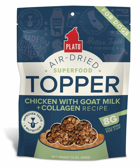 Plato Food Topper Chicken with Goat Milk & Collagen Recipe | Food Toppers | pethousekh