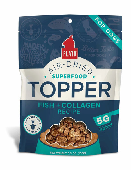 Plato Food Topper Fish & Collagen Recipe | Food Toppers | pethousekh