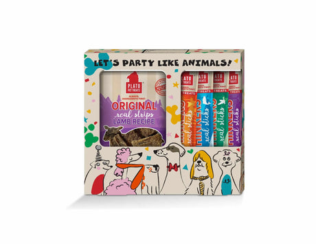 Plato Pet Treats Celebration Gift Box 5ct | Biscuits & Crunchy Treats | pethousekh
