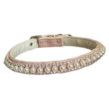 Pretty in Pink Pearl and Rhinestone Collar | Dog Collars | pethousekh