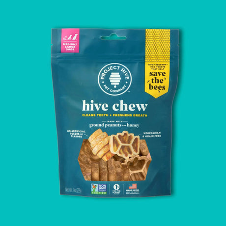 Project Hive Chew Treats Peanut Butter | Biscuits & Crunchy Treats | pethousekh