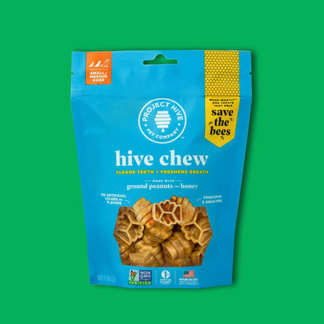 Project Hive Chew Treats Peanut Butter | Biscuits & Crunchy Treats | pethousekh