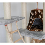 Real Wood Cat Climber Play House With Playhouse, Basket | Scratchers | pethousekh