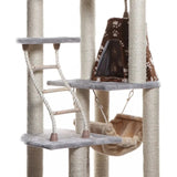 Real Wood Cat Climber Play House With Playhouse, Basket | Scratchers | pethousekh