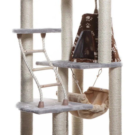 Real Wood Cat Climber Play House With Playhouse, Basket | Scratchers | pethousekh