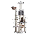 Real Wood Cat Climber Play House With Playhouse, Basket | Scratchers | pethousekh