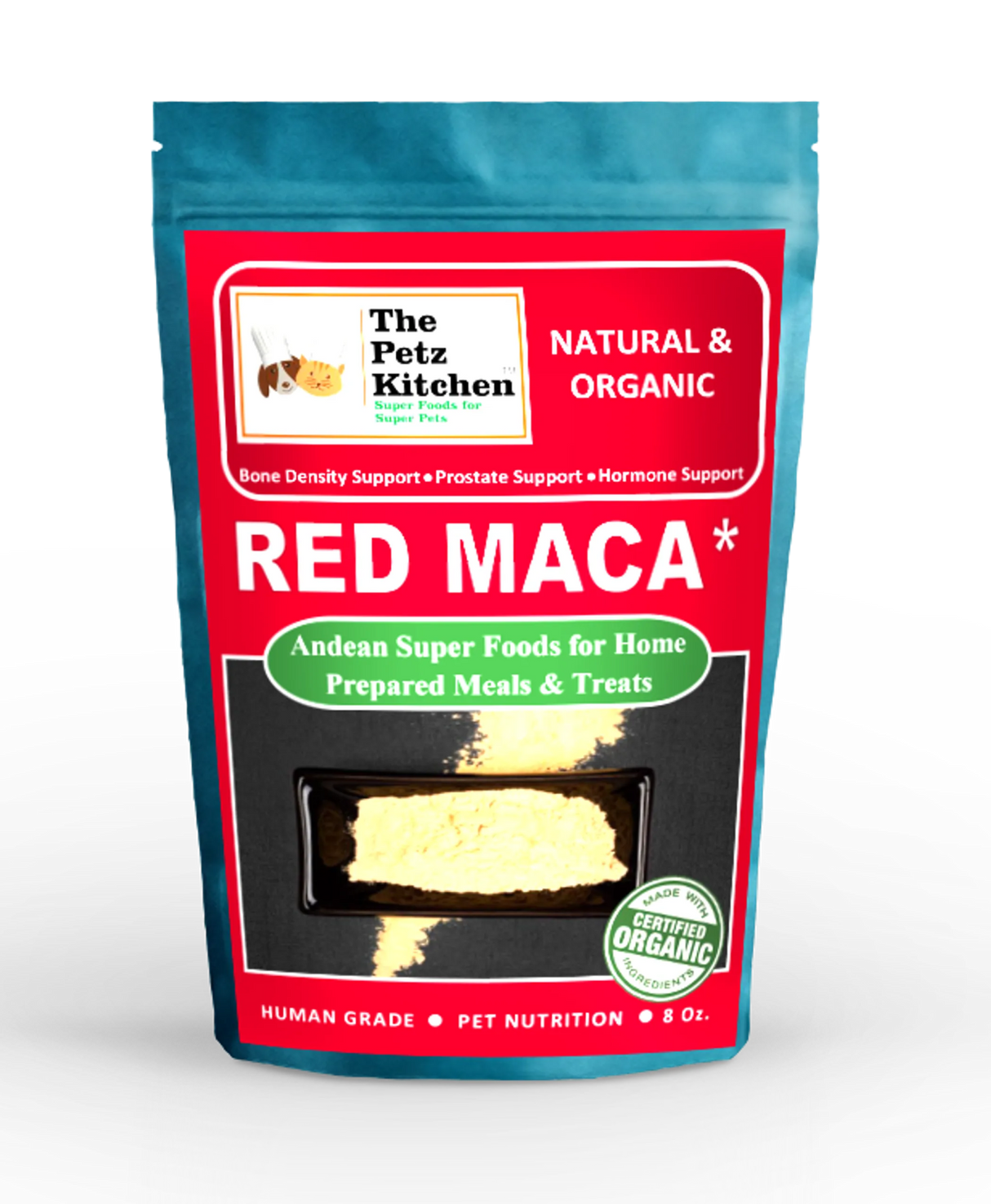 Red Maca - Bone Prostate & Hormone Support* The Petz Kitchen - Organic & Human Grade Ingredients For Home Prepared Meals & Treats | Animal Vitamins & Supplements | pethousekh