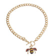 Rhinestone Bee Toggle Necklace | Dog Collars | pethousekh