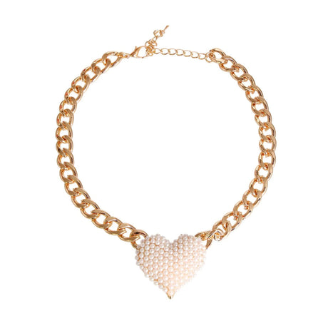 Rhinestone Heart Necklace | Dog Collars | pethousekh