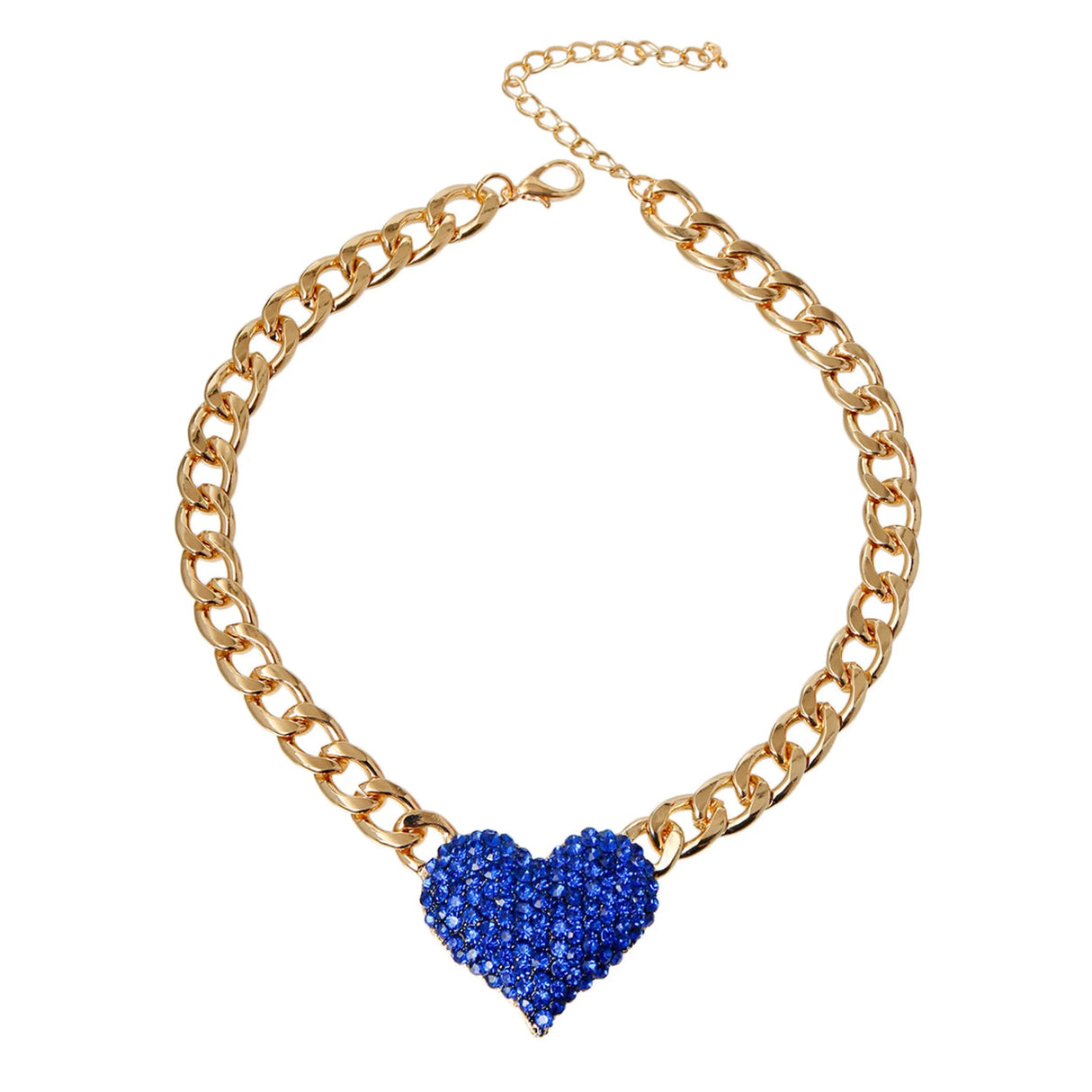Rhinestone Heart Necklace | Dog Collars | pethousekh