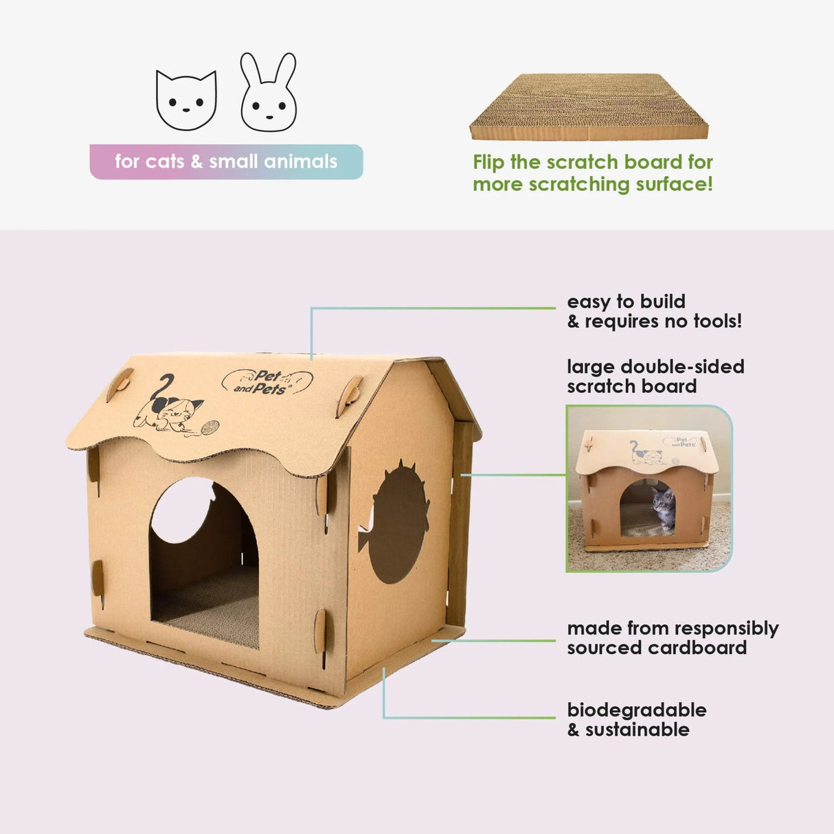 Scratch Pad Cat House | Cat Houses | pethousekh