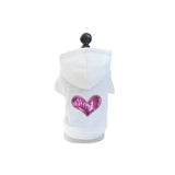 Sequin Heart Lightweight Hoodie - Dog Hoodie | Dog Clothes | pethousekh