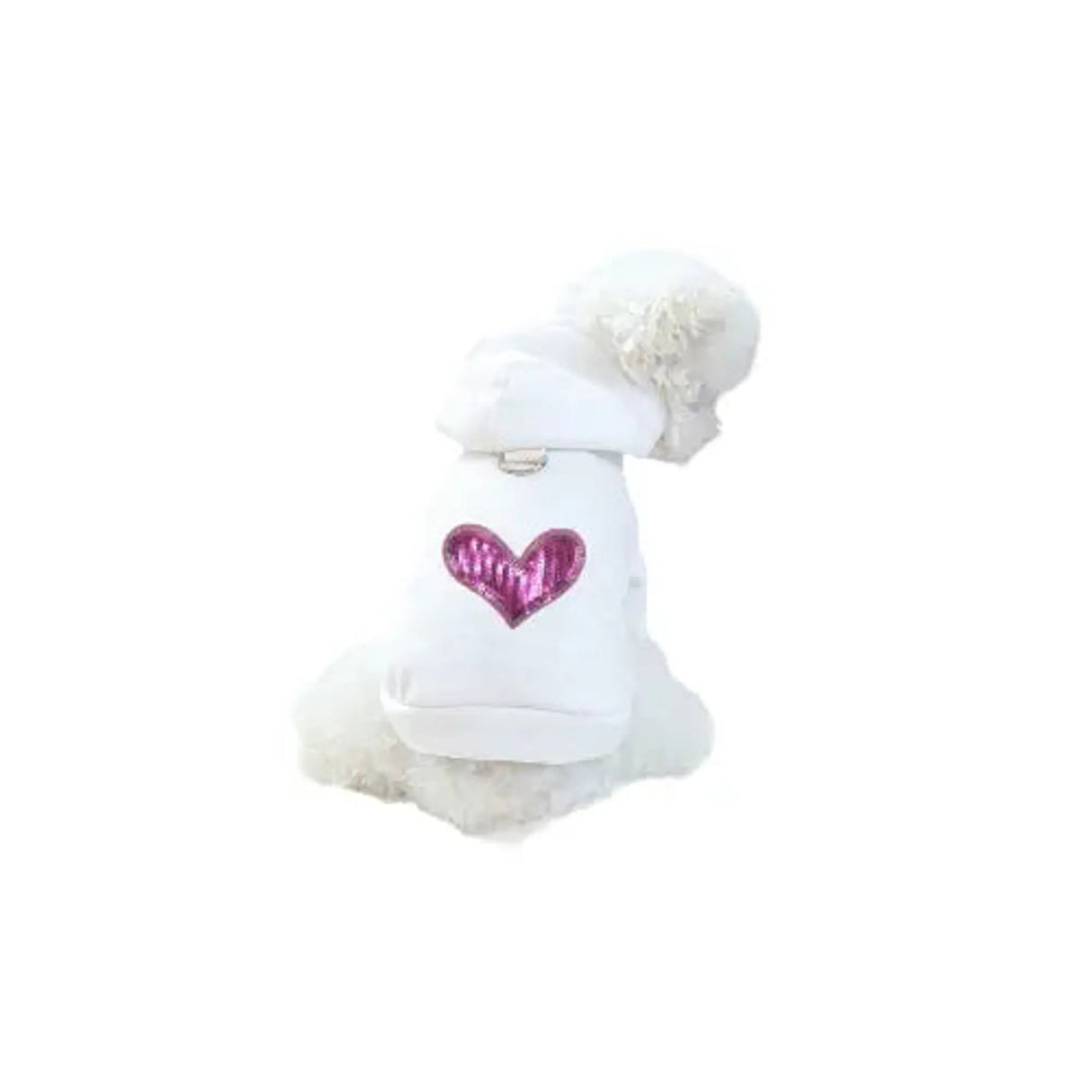 Sequin Heart Lightweight Hoodie - Dog Hoodie | Dog Clothes | pethousekh