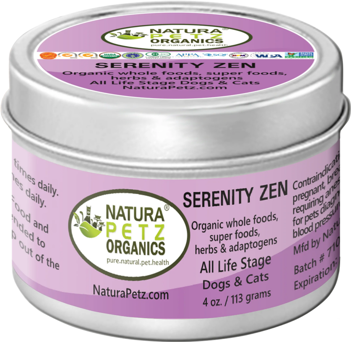Serenity Zen - Anxiety, Stress, Relaxation & Multi - Systems Calming Support Dogs & Cats* | Animal Vitamins & Supplements | pethousekh