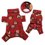 Silly Monkey Fleece Turtleneck Pajamas | Pajamas | pethousekh