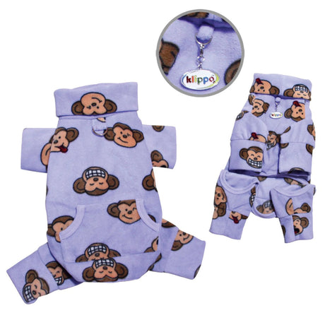 Silly Monkey Fleece Turtleneck Pajamas | Pajamas | pethousekh