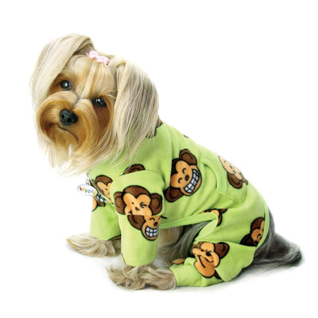 Silly Monkey Fleece Turtleneck Pajamas | Pajamas | pethousekh
