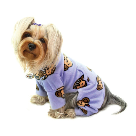 Silly Monkey Fleece Turtleneck Pajamas | Pajamas | pethousekh