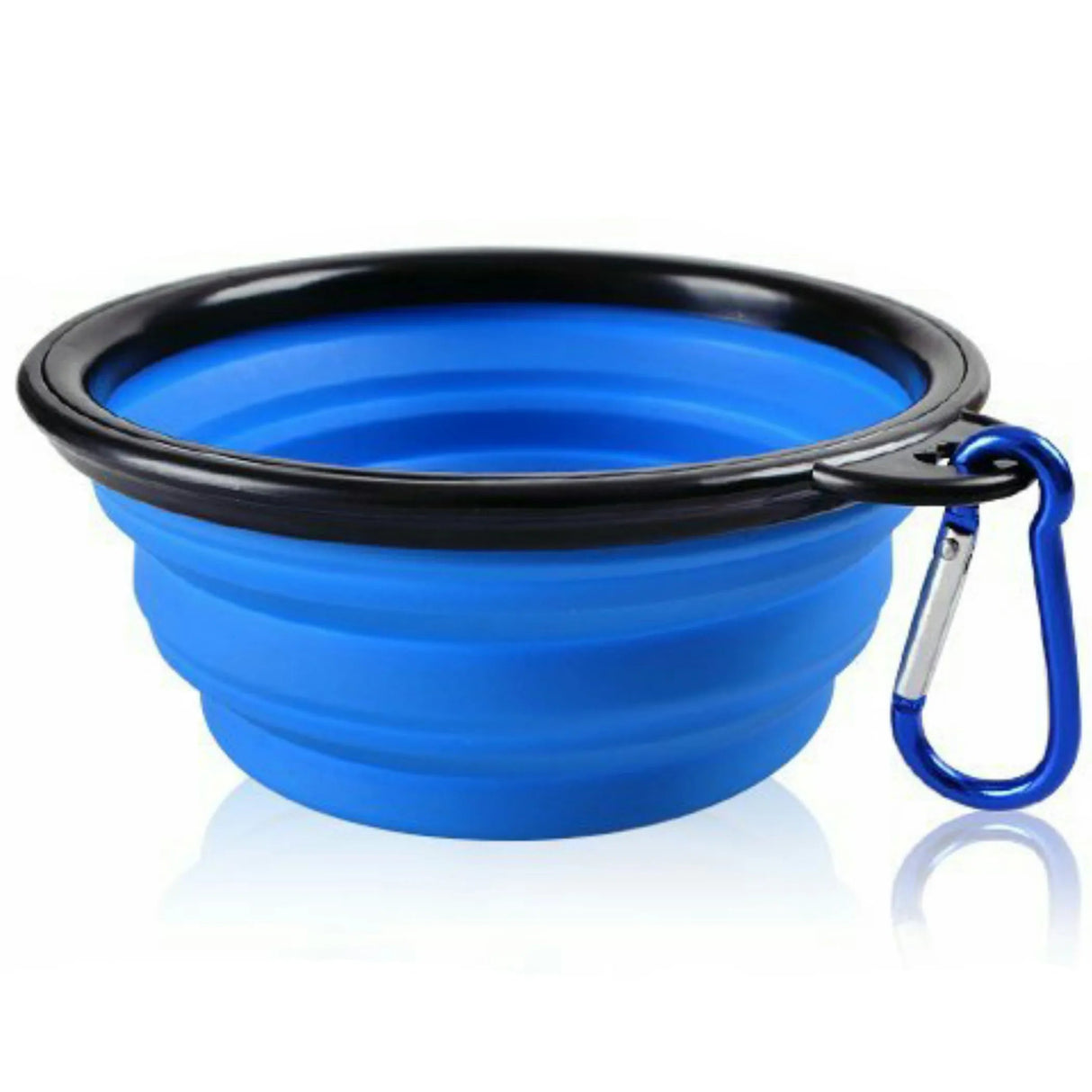 Single Blue Silicone Collapsible Travel Bowl | Food & Water Bowls | pethousekh