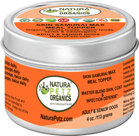 Skin Samurai Max Meal Topper - Master Blend Skin, Coat & Infection Defense For Dogs & Cats* | Dog Food Toppers | pethousekh