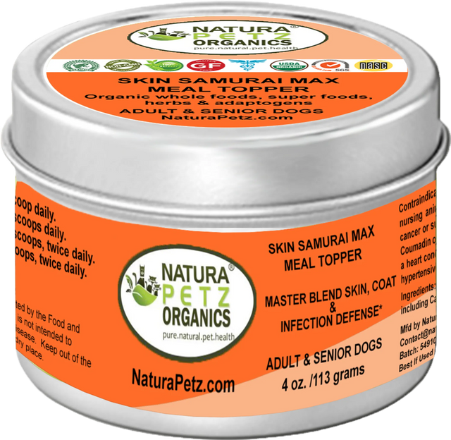 Skin Samurai Max Meal Topper - Master Blend Skin, Coat & Infection Defense For Dogs & Cats* | Dog Food Toppers | pethousekh