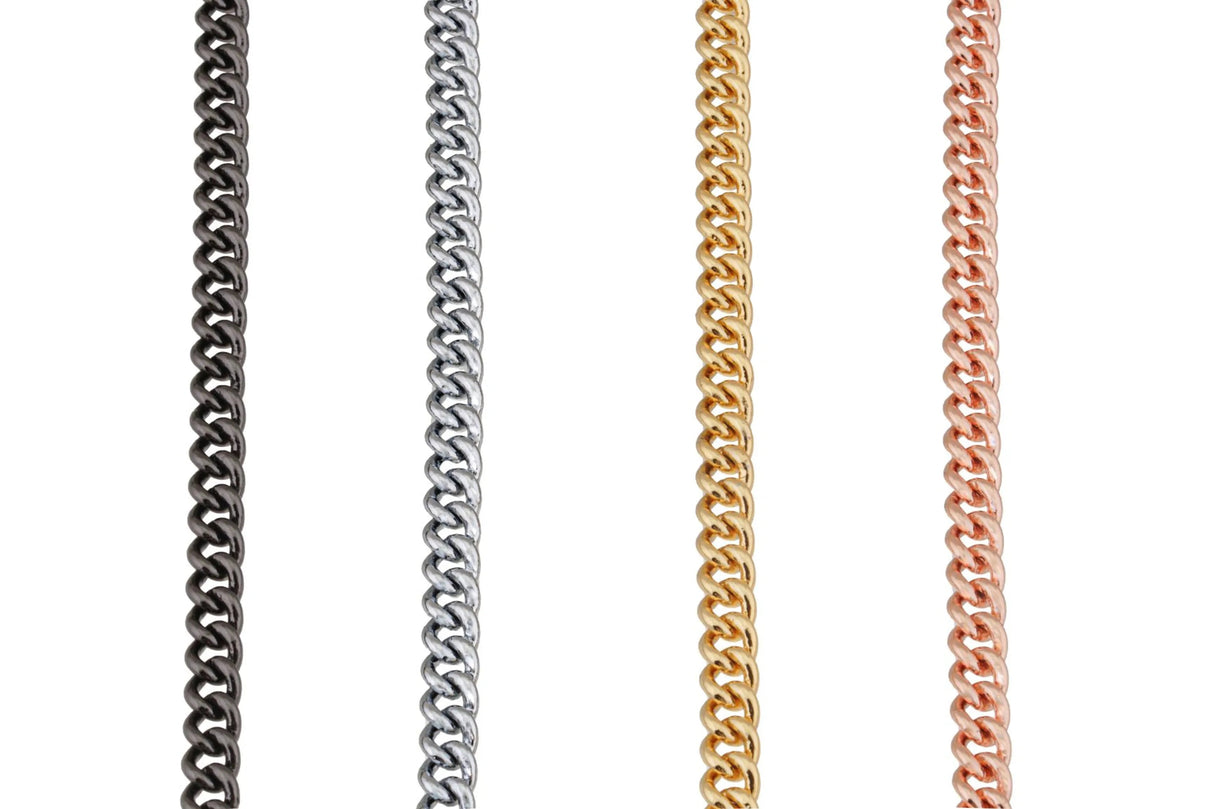 Slip Curve Show Chain Collar (24 in x 1.4 mm) | Dog Collars | pethousekh