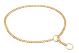 Slip Curve Show Chain Collar (24 in x 1.6 mm) | Dog Collars | pethousekh