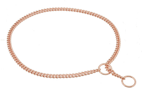 Slip Curve Show Chain Collar (24 in x 1.6 mm) | Dog Collars | pethousekh