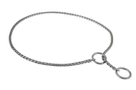 Slip Snake Show Chain Collar (18 in x 3.8mm) | Dog Collars | pethousekh